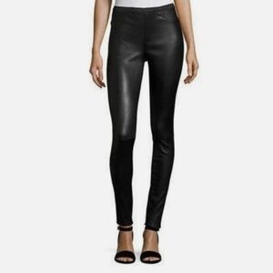 Neiman Marcus The Leather Collection Black Women's Pants M